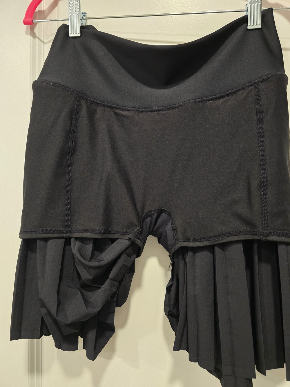 Alo Yoga Grand Slam Tennis Skirt - Pleated Black Skort Large - Picture 5 of 5